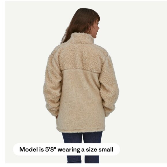 EUC Patagonia Women's XL Retro-X® Fleece Jacket Coat Dark Natural Cream 23095 - Picture 3 of 13